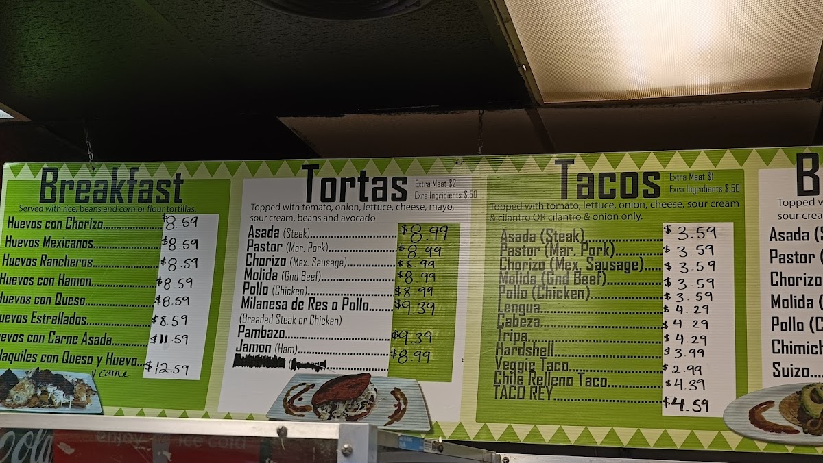 El Rey del Taco Menu - Image 5